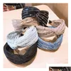 Acessórios para o cabelo Vintage Women Women Sticks Fashion Lace Girls Headband Designer para bandas de cabeça Droga Drop Drop Baby Kids Maternity Otykd