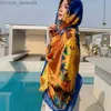 Sarongs Natural Silk Scarf Dames Luxurymerk Gedrukte Satin Pashmina Shawl Dames Lange schouderriem Fountain 2023 Extra grote zijden sjaal Q302 Z230817