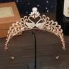 Hair Clips Princess Wedding Bridal Bridesmaid Tiara Crown Headband Girls Crystal Rhinestone Jewelry Accessories Bride Head Ornament