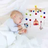 Baby Wood Bed Bell Bracket Circus Bell Bell Bear Crib Bell Plastics Hanging Rattles Toy Holder Arm Bracket Crib Deco HKD230817
