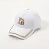 Ball Caps 2023 Fashion Letters DD Rhinestone Baseball Cap Spring en Autumn Koreaanse versie van de Sunshade Hoed voor dames buiten