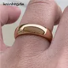 Ringas de banda Classic Rose Gold Color Tungsten Anel de casamento para homens Banda de engajamento de carboneto Dome Dome polido Largura 8mm 6mm 230816