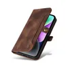 Retro Magnetyczne Flip Skórzane Vogue Case do iPhone'a 15 14 13 12 Pro Max Samsung Galaxy Folding Z Flip3 Flip4 Fold3 Fold4 S22 S23 Ultra 5G A14 4 Gniazdo karty Pallet Shell Shell