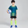 Outdoor T-Shirts Children Football Jersey Set Men Boy Custom Soccer Uniform Outfit Kids School College Team Club Professional Training Clothes 230817