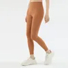 Al0lulu Leggings Yoga Pant Women High midja Yoga byxor i full längd Sömlös träning för Fittness Sports Gym Legging