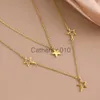 Pendant Necklaces Stainless Steel Necklaces New Popular Stars Pendants Layer Chain Y2K Choker Chain Kpop Korean Fashion Necklace For Women Jewelry J230817