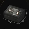 Smyckeslådor Titta på Winding Storage Box LED Winder Shake Jewelry Collection Holder Automatisk Display Double Head Silent Motor Remontoir 230816