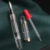 Fountain Pens C4 Eyedropper Pen Medium nib透明なアクリルビッグサイズのライティングボックス230816