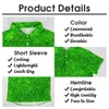 Casual shirts voor heren Abstract Moss Shirt Green Plant Print Vakantie los