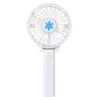 Party Favor Portable USB Mini Fan Battery Rechargeble Foldbar Handtag Kylare Kylfläktar för utomhussportsresor Drop Delivery Hom DH4UP