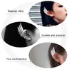 Backs oorbellen 2 PCS Handmatige map Pierced Wing Cuffs Clip Shape Alloys (zink Miss