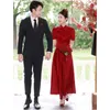 Etniska kläder yourqipao kinesiska bröllop toast 2023 kvinnor cheongsams hanfu engagemang xiuhe brud kvällsklänningar vestidos madrina