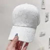 Ball Caps 2023 Summer Coreano Fiori di pizzo Cap da baseball Cap da baseball Girls Sweet Sunien Hat Fashion Fashion semplice traspirante