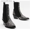 Boots Женский дизайн бренда 2021 высококачественные квадратные каблуки Классическая мода осень эластичная ботинки Antrast