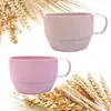 Mugs Office Coffee Cup Eco-vänliga munvattenkoppar Vete Straw Kitchen Kitchen Accessories Milk Te Tumbler Right Copo Com Canudo