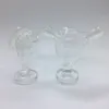 Filtre de masse de verre transparent en verre transparent tube à la main tube à main portable Bubbler Bubbler Bubbler pour herbe tabac