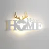 Wall Lamp LED AC220V Letter LoveHomefamily 13W Moderne Warm Style Living Living Slaapkamer Achtergrond Aesthetische kunst Decorverlichting