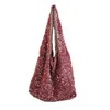 Hobo Japan Style Women Sequins Sac à épaule de grande capacité Femme Femme Per perlé sac à main Sigins Sacins Sac à main Pink HKD230817