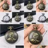 Impreza przychylność Trump 2024 Pocket Watch Donald Retro Men Kwarcowe zegarki Drop dostawa domowy ogród świąteczne zapasy DHO7M