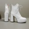 Zimowe kolano krótkie buty Designer okrągłe palce wysokie obcasy buty kozą zamszową skórzaną modę luksusową platformę Lady Ygn48-J338-3
