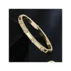 Bangle Gold Designer Bracelet Women Sweet Clovers Barclets المجوهرات المطلية بالفو