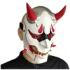 Feestmaskers Demon Prajna Hannya Resin Mask Grimace Evil Devil Hoofd Halloween Horror Wraith Boeddhisme Noh Ghost Cosplay Deluxe Masks Gifts 230816