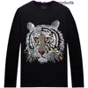 MEN TIGRTS Tiger 2024 Head Rhinestones Men Fashion Adthwear O.