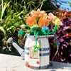Blocks Creative Flower Watering Can Potted Building Block Bouquet Bonsai Assemble B Home Desk Plant Decoration Toys For Girl Gifts R230817