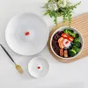 Plates Tableware Handmade Dinner Dish Small Nordic Dessert House Creative Plate Salad Household Love Ceramic Pattern Snack