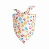 Dog Apparel Puppy Pet Bandana Colar Collar Trey Bow Algodão mais elegante FY5981 AU17