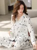 Kadınların kadın pijama kadınları buz ipek pijamaları yaz ince yatak odası pjs dantel kenarı pijama feminino mujer yormir ev kıyafetleri saten pijama femme fvhd