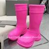 Dress Shoes GLANDMEL Autumn Ladies PVC Rain Boots Round Toe Rubber Platform SlipOn Hiking Designer Brand Boot's Boot 230816