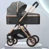 Poussettes# Nouveau bébé poussette pliant portable chariot poussette bidirectionnelle en 1 haute paysage quatre roues chariot de voyage poussette R230817