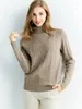 Swetery dla kobiet kaszmirowy sweter kobiety wełna merynosowa wełna merynosowa wełnalne geneck na długim rękawie pullover 2023 Zimowe jesienne jumper ubrania