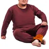 Untu termiczna mężczyzn 160 kg duży rozmiar Winter 5xl 6xl 7xl 8xl 9xlplus polar Lose Men Long Johns