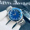 Serie di orologi da movimento 8800 Blue maschile classico King in acciaio con gradi di regolazione di sola andata in ceramica con orologio meccanico completamente automatico Haima Yadong 600 orologio da polso