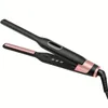 Flat Iron, Small Flat Iron For Short Hair, Beard And Pixie Cut, 1/2 Inch Fast Heating Titanium Ceramic Mini Hair Straightener With Dual Voltage & Adjustable Temperature