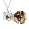 Chokers Pet Projection Po ketting voor meisjes gepersonaliseerde hond kat kettingen mode aangepaste vrouwelijke herdenking Valentijnsdag geschenken 230817