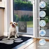 Andra hundförsörjningar Pet Door Safe Lockable Magnetic Screen Outdoor Dogs Cats Window Gate House Enter Freely Fashion Pretty Garden Easy Install 230816