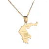 Pendant Necklaces Gold Color Greece Map Necklace Athens Country Athenian Symbol Patriotic Fashion Jewelry