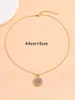 Pendant Necklaces Vintage Big Eyes Zinc Alloy Multicolor Demon Metal Cable Chain Necklace To Exquisite Women's Charm Gift