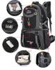 Torby szkolne Czarne alpinistyczne plecak dla mężczyzny młodzieżowy sport back paczka wielofunkcyjna bagaż plecak Kobiety wędrówki Pakiet podróży Mężczyzna 230817