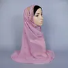 Scarves 100pcs/lot Women's Fashion Crystal Hijab Scarf Shawl Pashmina/muslim Wrap