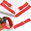Uhren Bänder Maikes Red Fluor Gummi -Uhrengurt 20mm 22mm Frauen Menschen Sport wasserdichtes Schnellverkaufs -Frühling -Bar -Uhrband 230817