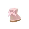 2024 Bottes de créateurs Australie Classique Mini Enfants Ug Filles Chaussures Enfant Hiver Neige Baskets Boot Youth Chesut Rock Rose Gris