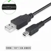 MINI USB V3 Type A T Cable S4 Micro V8 cables 80cm OD 3.4 5pin usb data sync charger Cord for Samsung android phones PS3 PS4 Wireless Controller Fans
