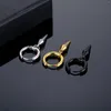 Hoop Earrings WKOUD 1 Pair Rock Punk Hiphop Cone Tip Rivet Spike Pendant Women Men Circle Ear Stud Piercing Korean Style Earring