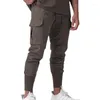 Men's Pants Skinny Slim Fit Running Jogging Quick-dry Sweatpants Trousers Sport Training Casual Multi-pockets Cargo