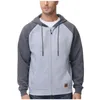 Herrspåriga mode Zip Up Hoodies Spring och Autumn Streetwear Casual Coat Hooded Sweatshirt Jackor med Kanga Pocket 230816