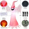 Other Event Party Supplies Halloween Inflatable Decoration Outdoor Pumpkin Ghost With Kaleidoscope LED Lights Horror Scary Props Garden Yard 2023 230816